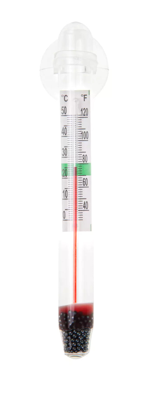 Thick suction cup thermometer