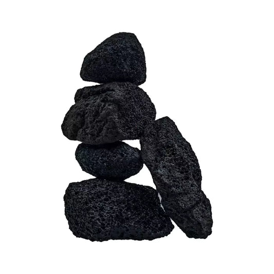Schwarze Lava - Set für die Dekoration im Aquarium Puzzle 0,5 kg